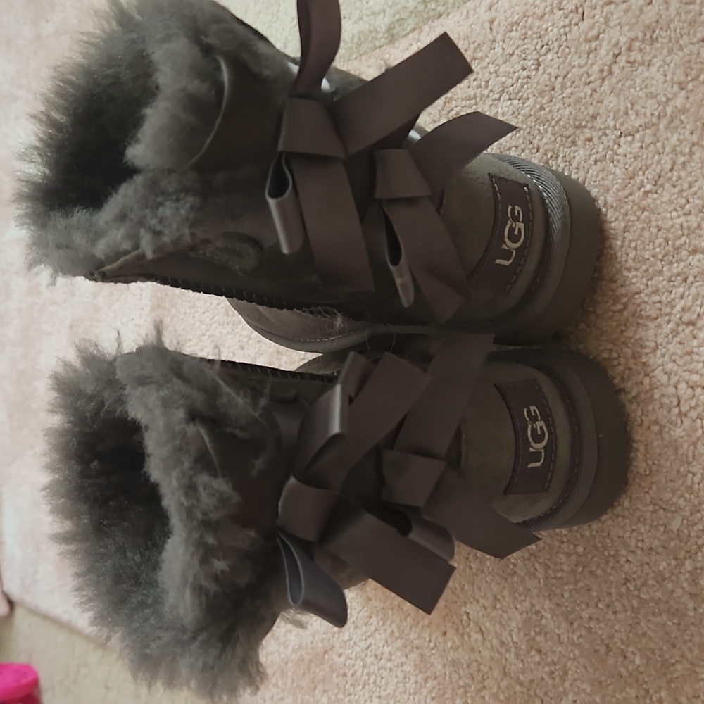 UGG Toddler Grey Boots Size 10